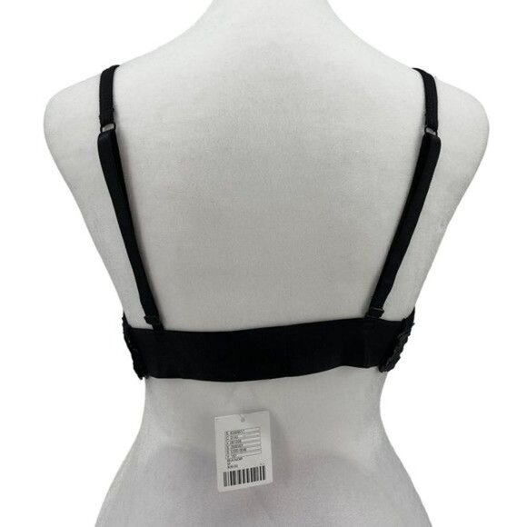 OUT From Under Black Sequin Stretchy Adjustable Strap Crop Top Size M NWT - Picture 5 of 8